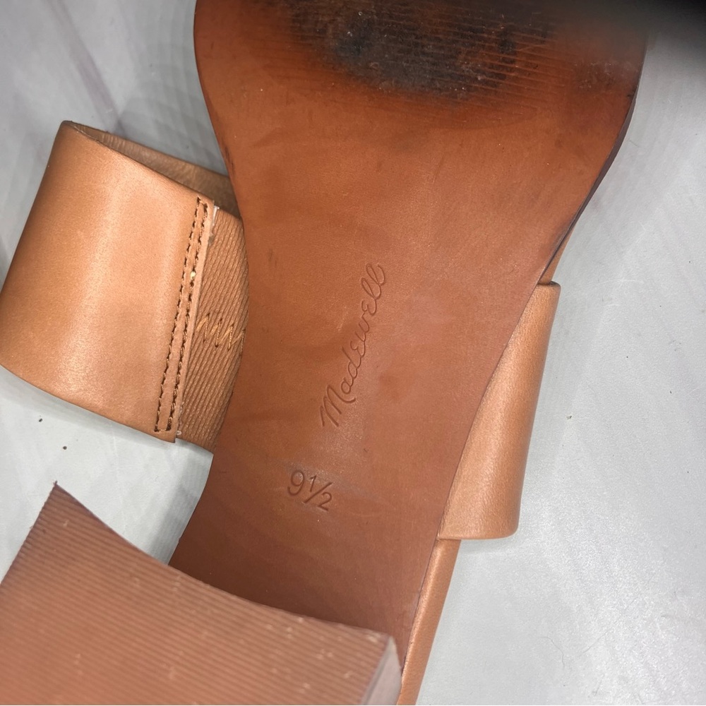 Madewell‎ Kaitlin leather sandals desert camel tan size 9.5 - Picture 7 of 7